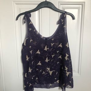 Purple Tank Top with Ties
